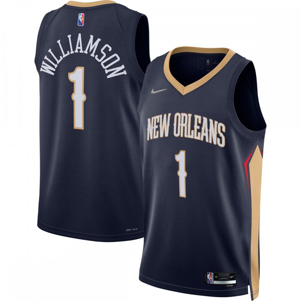 Zion Williamson New Orleans Pelicans 2021/22 Diamond Swingman Jersey - Icon Edition - Navy-Pro Kit Vault | Brand New 26/27 Sports Jerseys